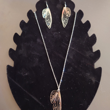 Parure bijoux aile 